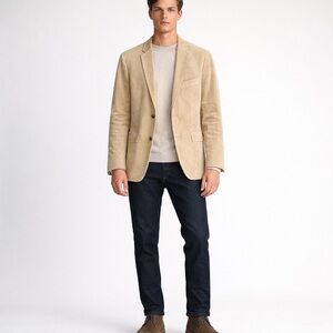 Banana Republic Classic Corduroy Blazer w/ Elbow Patches Light Brown Size 40R